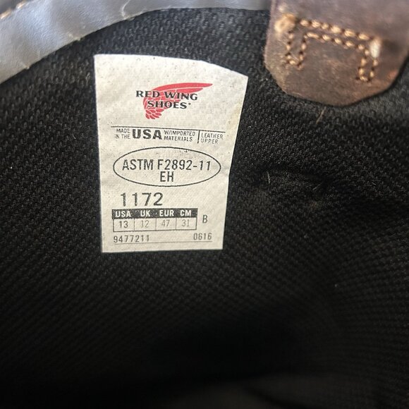 Red Wing 1172 Dynaforce Waterproof Soft Toe Pull On Work Boots Mens 13 B - Picture 6 of 12